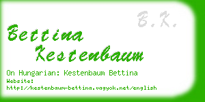 bettina kestenbaum business card